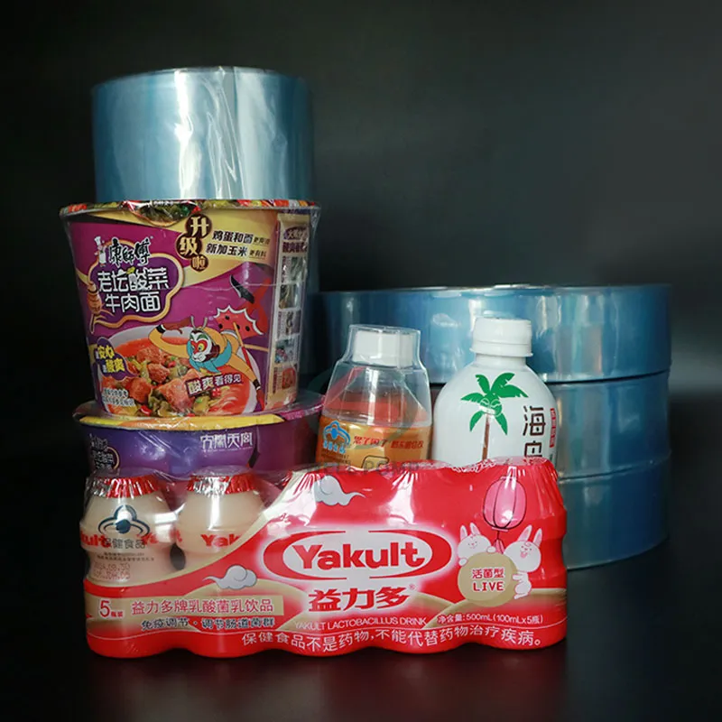 Transparent pvc rolls water bottle labels shrink sleeve label