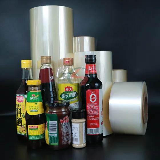 High quality pof shrink film roll film packaging water bottle labels